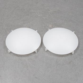 A pair of 'Plafo' ceiling lamps by Uno & Östern Kristiansson, Luxus, second half of the 20th century.