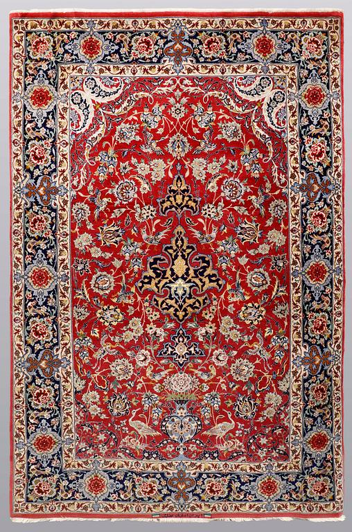 A rug, Figural Esfahan, ca 172 x 110 cm.