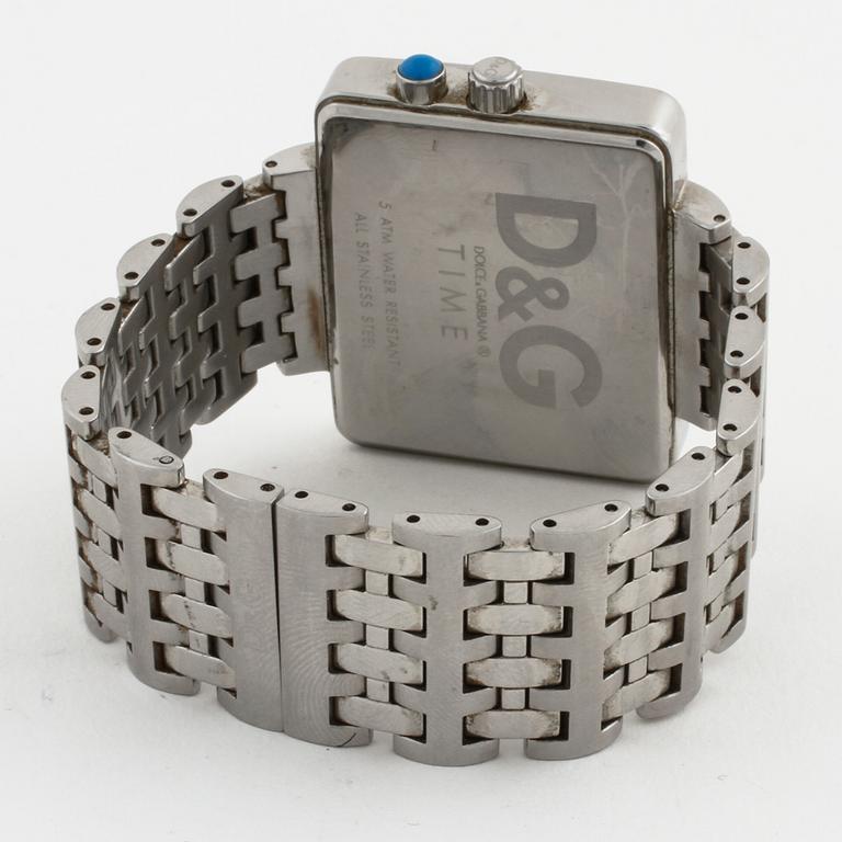 D&G (Dolce & Gabbana), Time, "Medicine Man TV Test Card Dial", wristwatch, 40,5 x 33,5 mm.