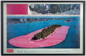 Christo & Jeanne-Claude, "Surrounded Islands" (Project for Biscayne Bay, Greater Miami, Florida).
