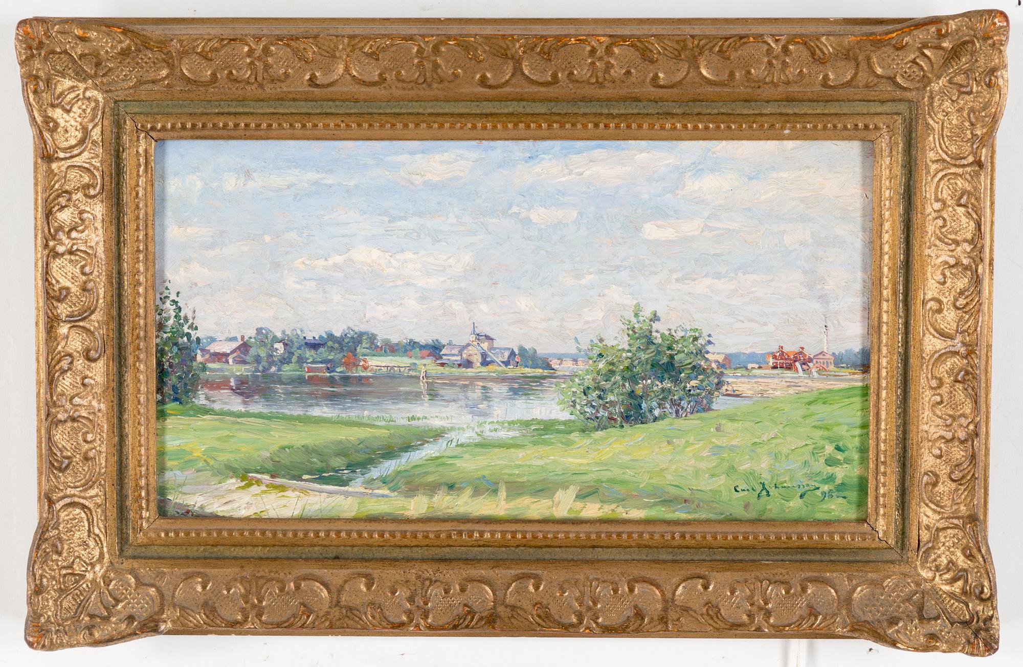 CARL JOHANSSON, oil on wooden panel, signed Carl Johansson and dated -98.