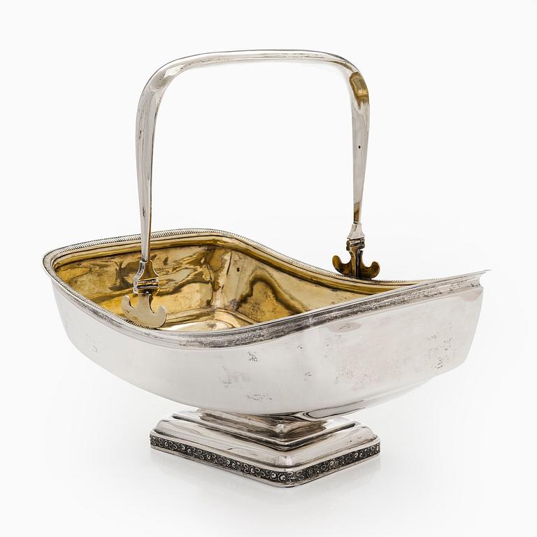 Jacob Wiberg, brödkorg, silver, Moskva 1836.