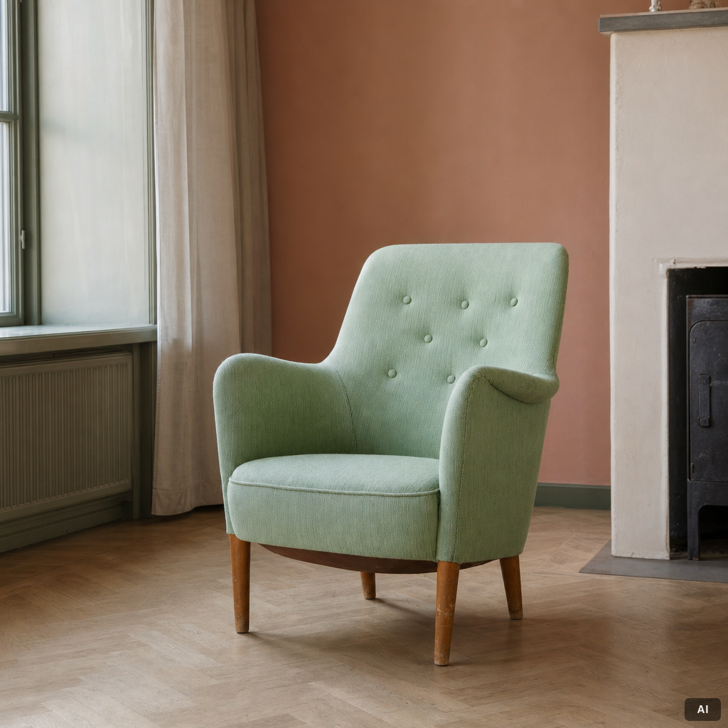 Carl Malmsten, a 'Samsas' easy chair, second half of the 20th century.