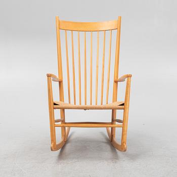 Hans J. Wegner, a 'J16' rocking chair, mid 20th century.