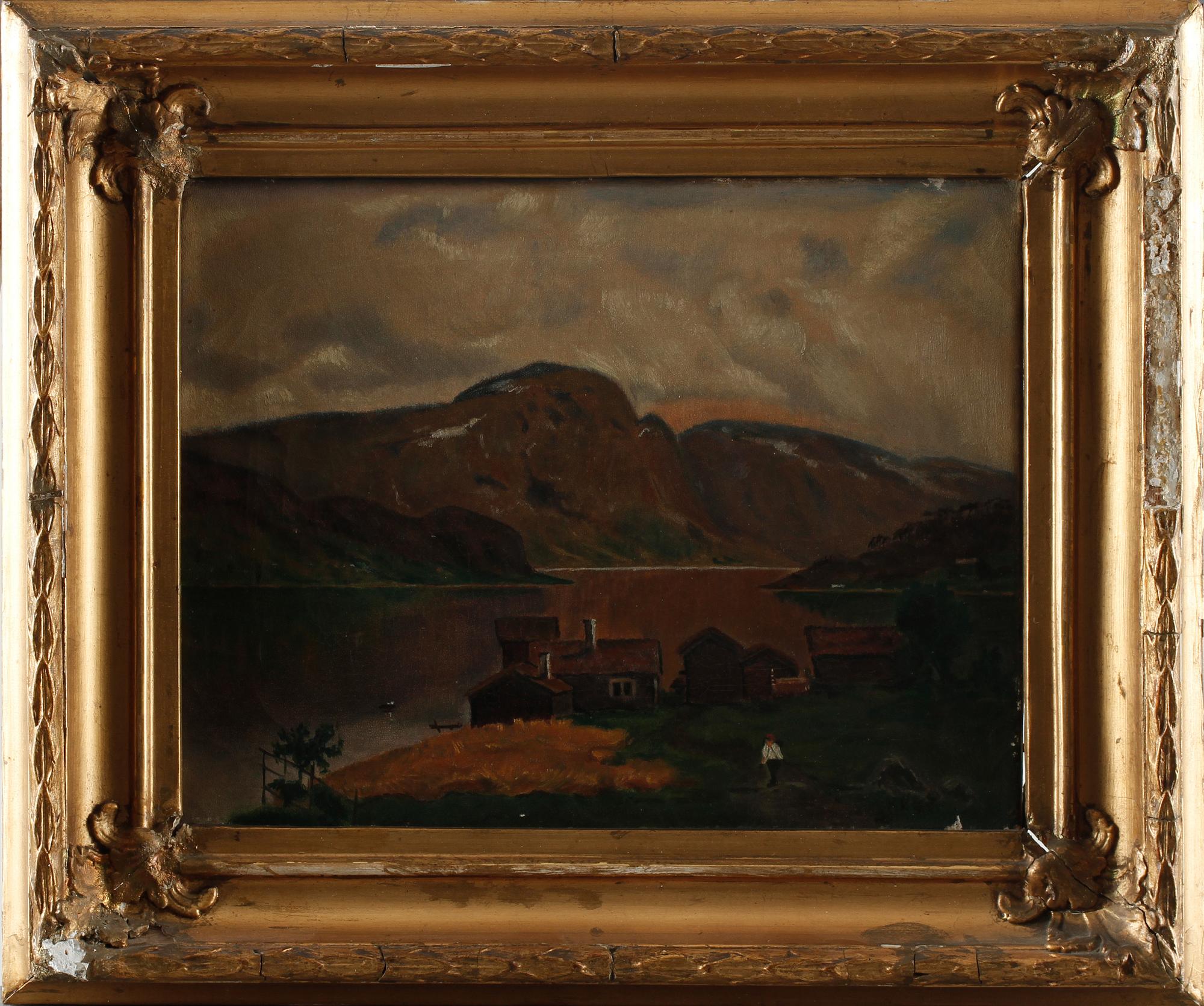 OKÄND KONSTNÄR, 2 st, oljor på duk, 1800-talets andra hälft.