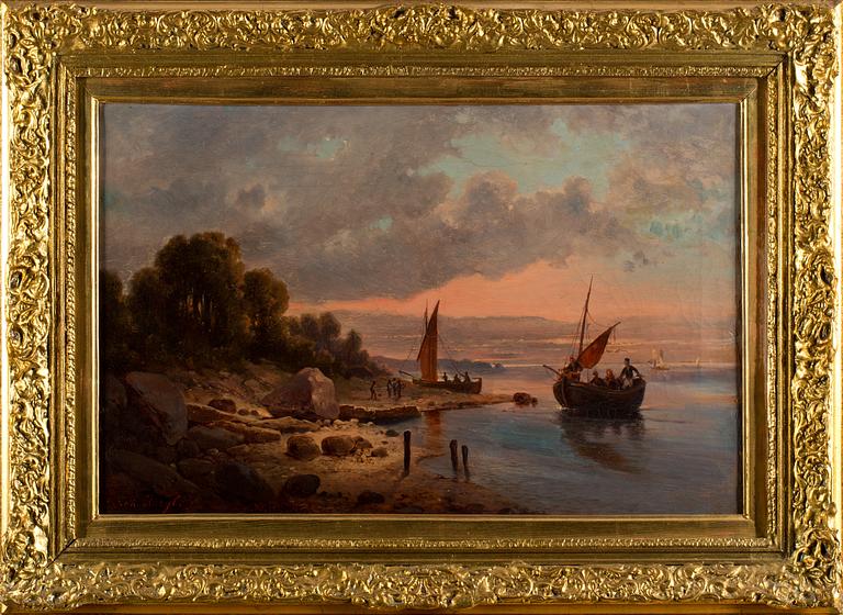 FRANZ KARGL, olja på duk, signerad.