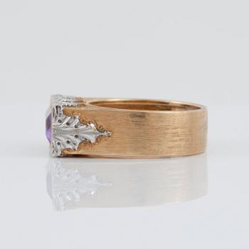 RING med ametist signerad M. Buccellati Italy.