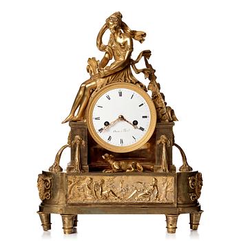 88. A French Empire mantel clock.