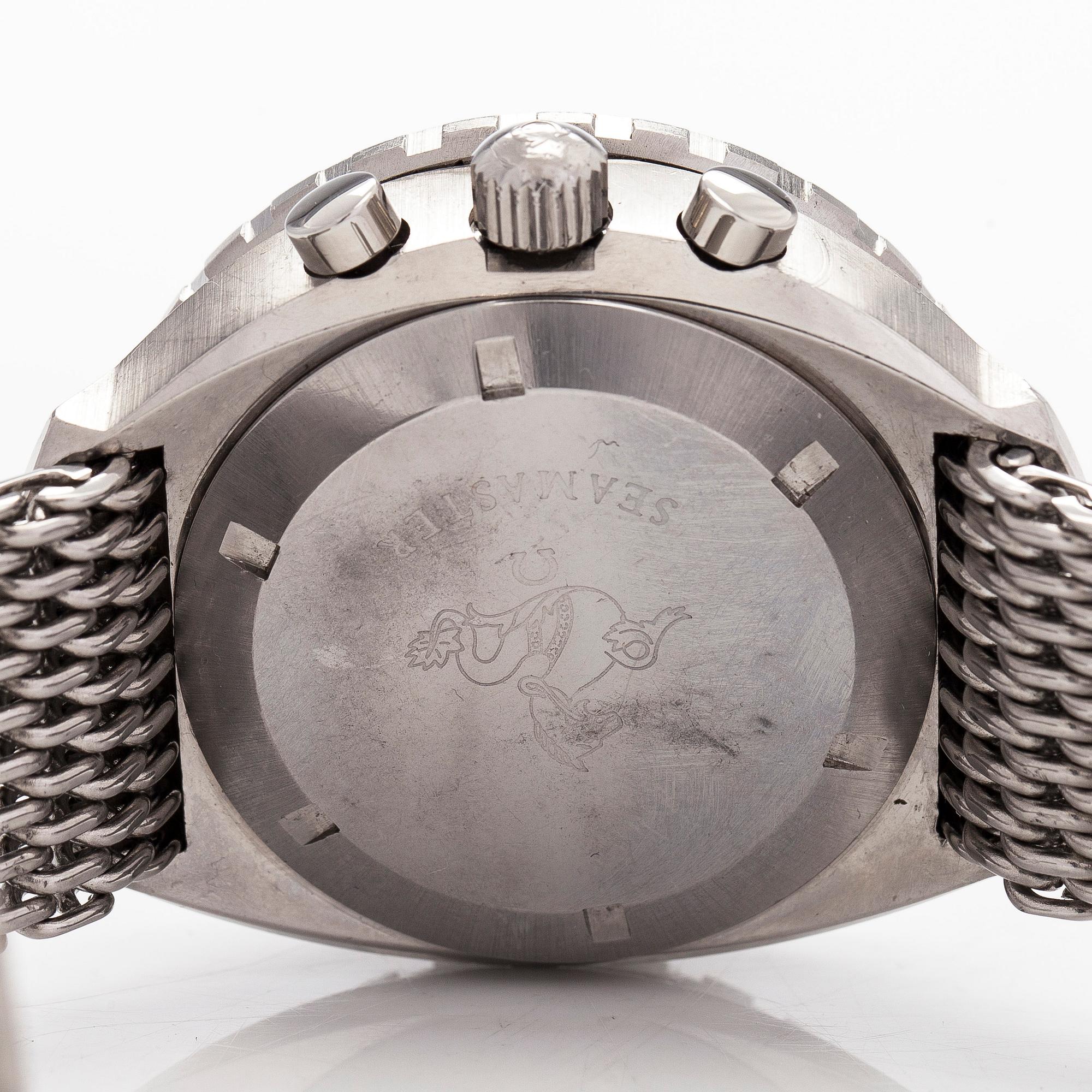 Omega, Seamaster, "Big Blue", kronograf, armbandsur, 44 mm.