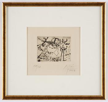 Joan Miró, ”Petite Gravure Noire”.