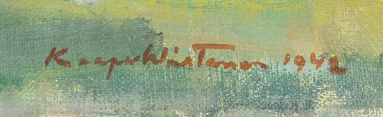 Kaapo Wirtanen, oil on canvas, signed and dated 1942.
