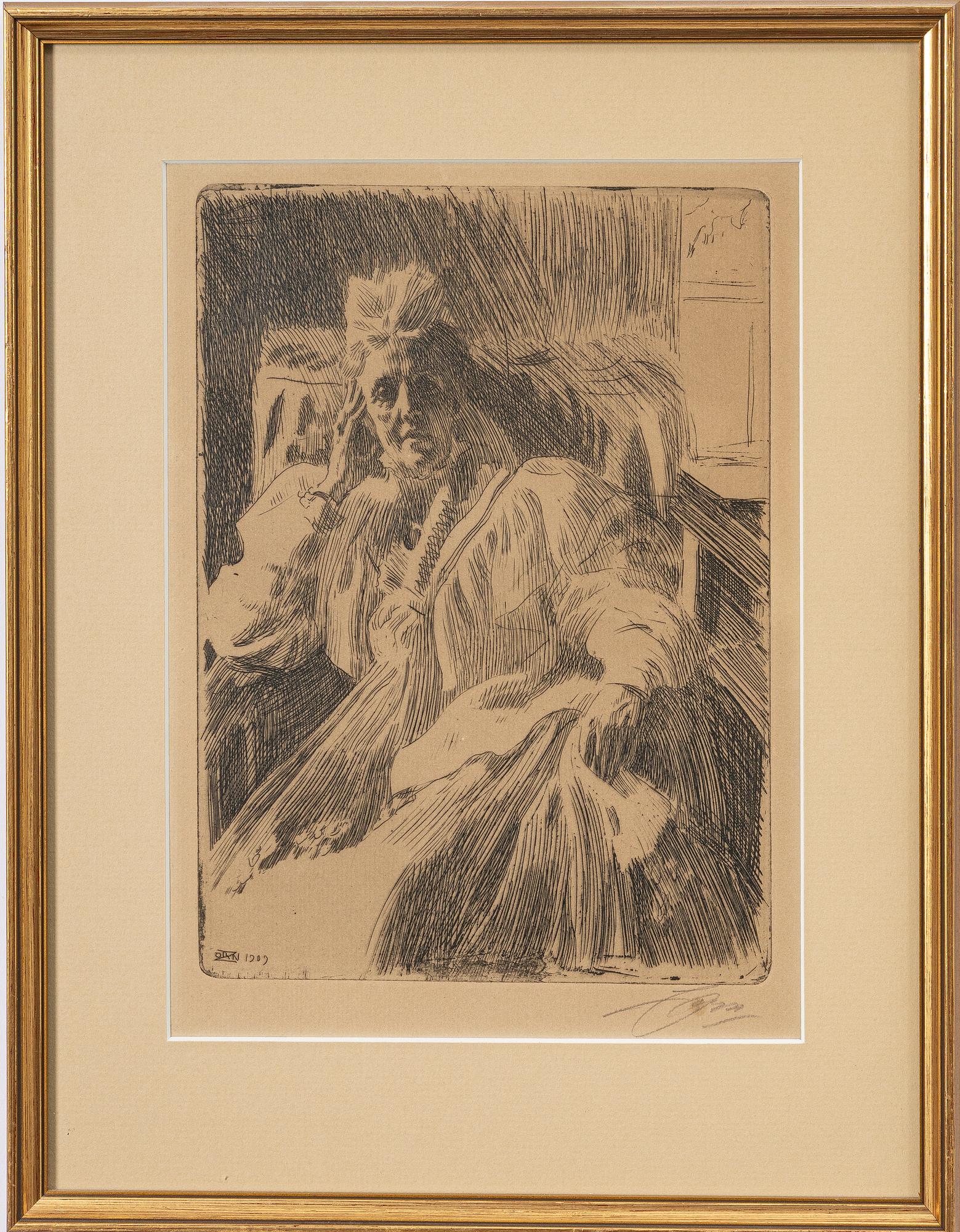 Anders Zorn, "Änkedrottning Sophia".
