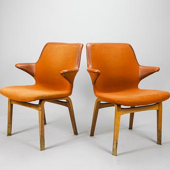 STOLAR, ett par, "Lulu" design Ilmari Tapiovaara, Asko, 1960-tal.