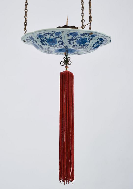 A Chinese hanging lantern, Qing dynasty, 19th Century.