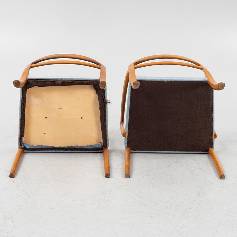 Stolar, 4 st, samt karmstolar, 2 st, 1960-tal.