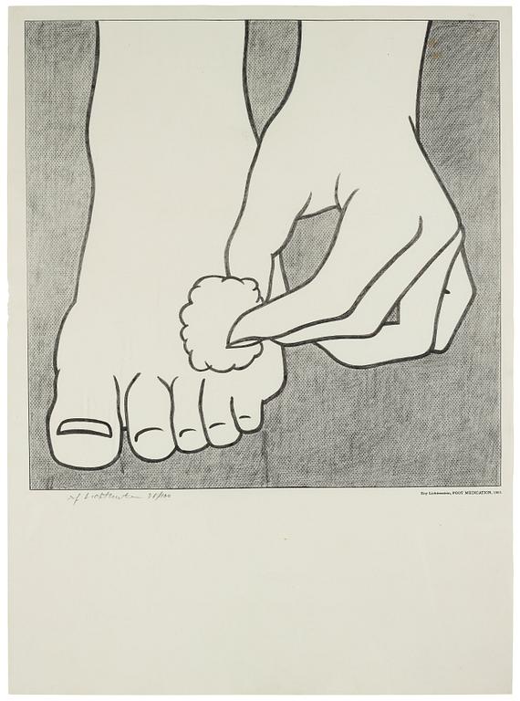 Roy Lichtenstein, "Foot medication".