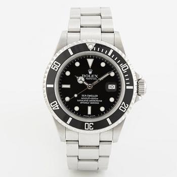 Rolex, Sea-Dweller, wristwatch, 40 mm.