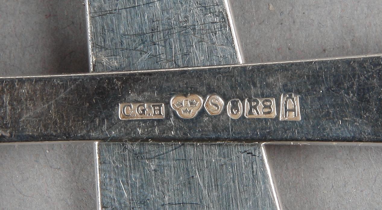 BESTICK, silver 74 delar resp nysilver 94 delar, "Diplomat", GAB, Stockholm 1940-70-tal.