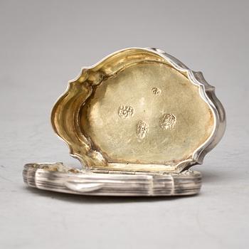 DOSA, silver, rokoko, Bendix Christensen, Köpenhamn, 1756.