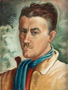 8. Leander Engström, "Självporträtt" (Selfportrait).