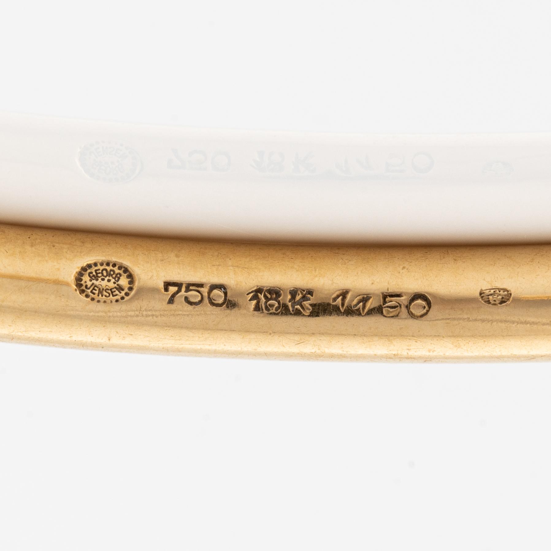 Georg Jensen, bracelet, 18K gold, model 1150.