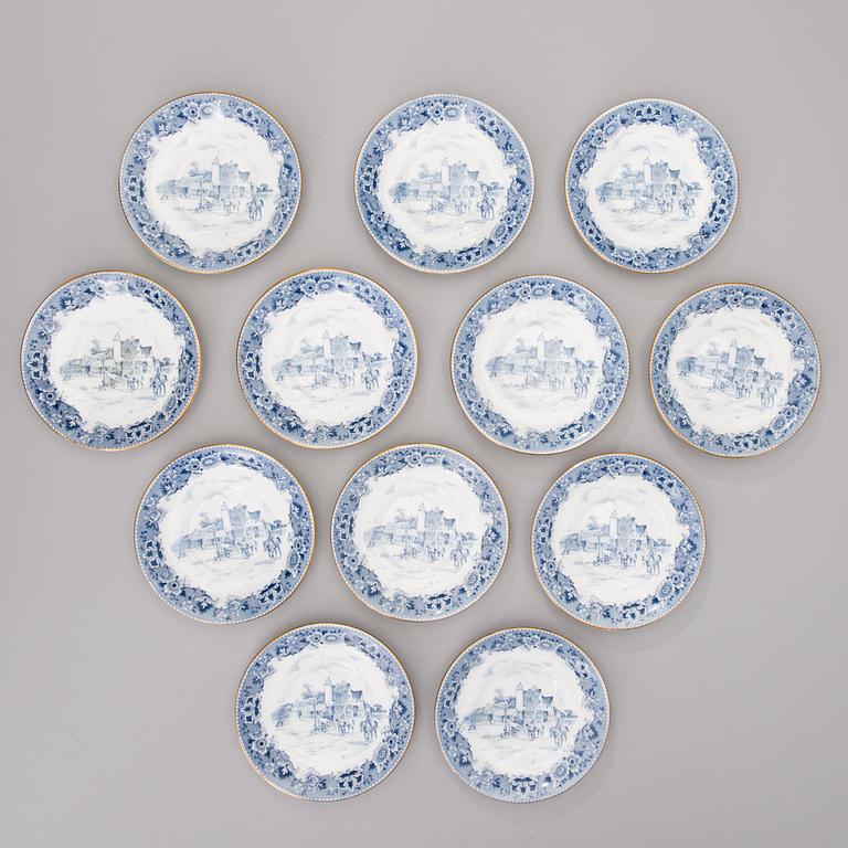 A set of ten small coffee cups / espresso cups marked Tuscan fine English bone china, England.