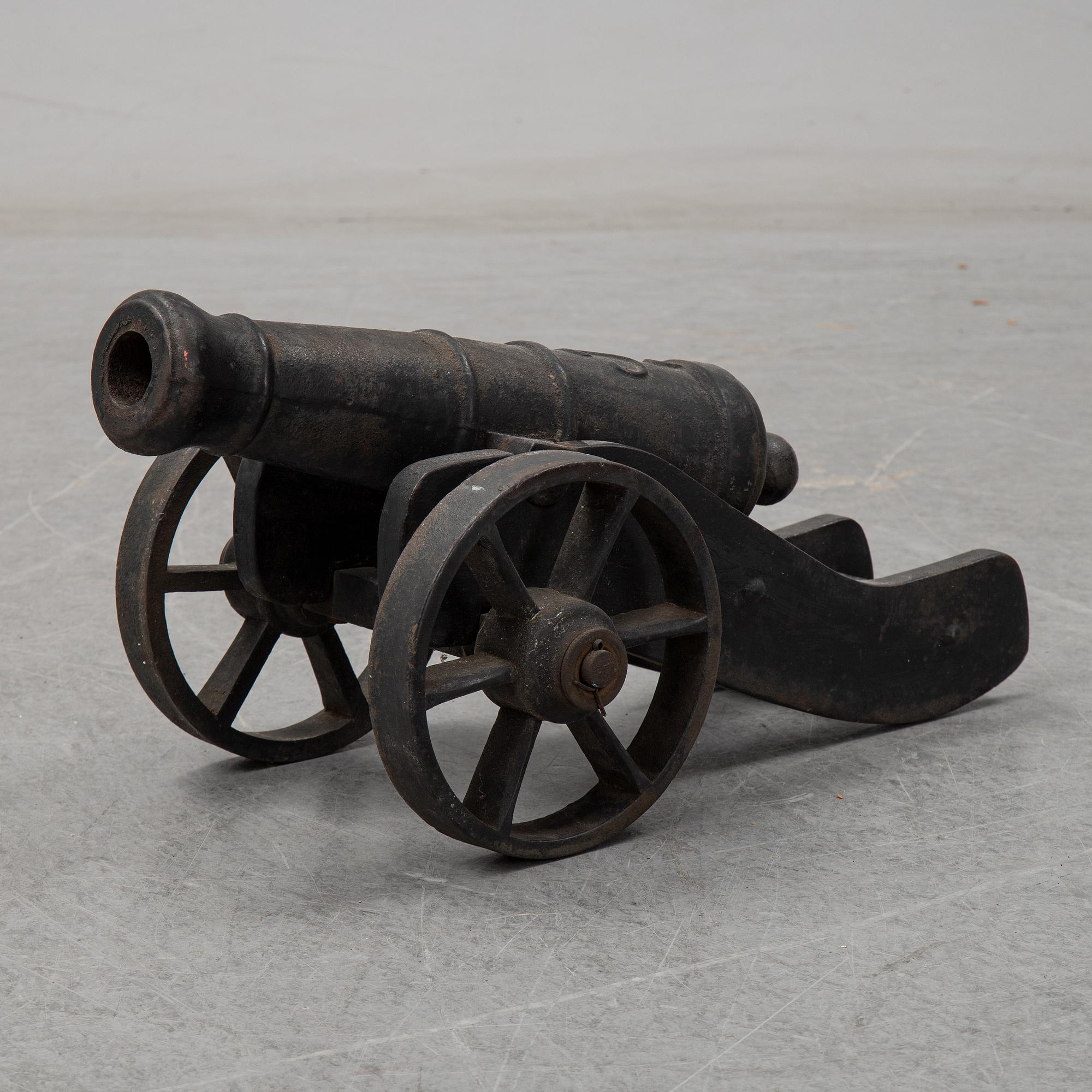Two Swedish cast iron cannons, Stafsjö bruk, second half of the 20th century.