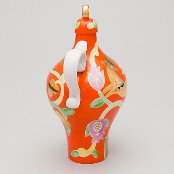 A 13-piece porcelain vodka set by Dulevo, USSR, second half of 20th Century.