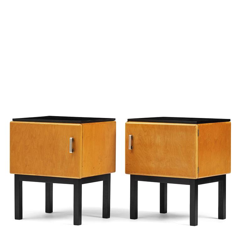 Axel Einar Hjorth, a pair of "Svea" bedside tables, Nordiska Kompaniet, 1934.
