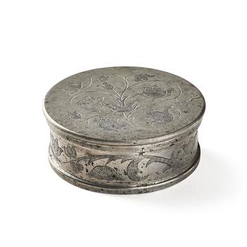 260. Firma Svenskt Tenn, a pewter box, Stockholm, 1936.