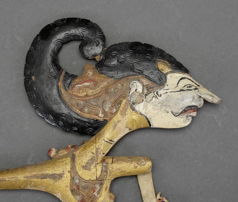 SKUGGSPELSFIGUR, troligen Java, 1900-talets första hälft.