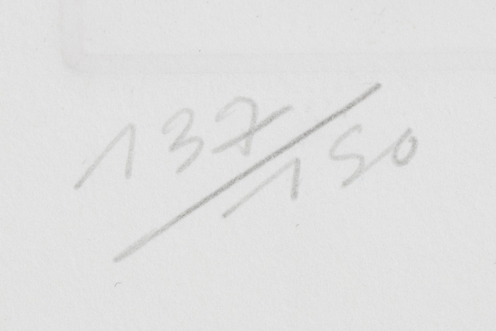 Pierre Alechinsky, etching in colours, signed and numred 137/150.