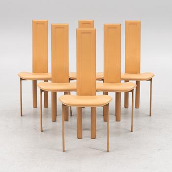 Giorgio Cattelan, chairs, 6 pieces, Italy, 1980s.