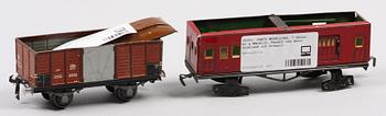PARTI MODELLTÅG, 7 delar, bl a Märklin, Fandor och Buco, Tyskland och Schweiz.