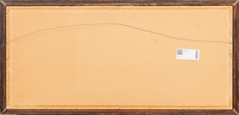 Akvarell och tusch på papper, Japan, Kyoto, 1800-tal.