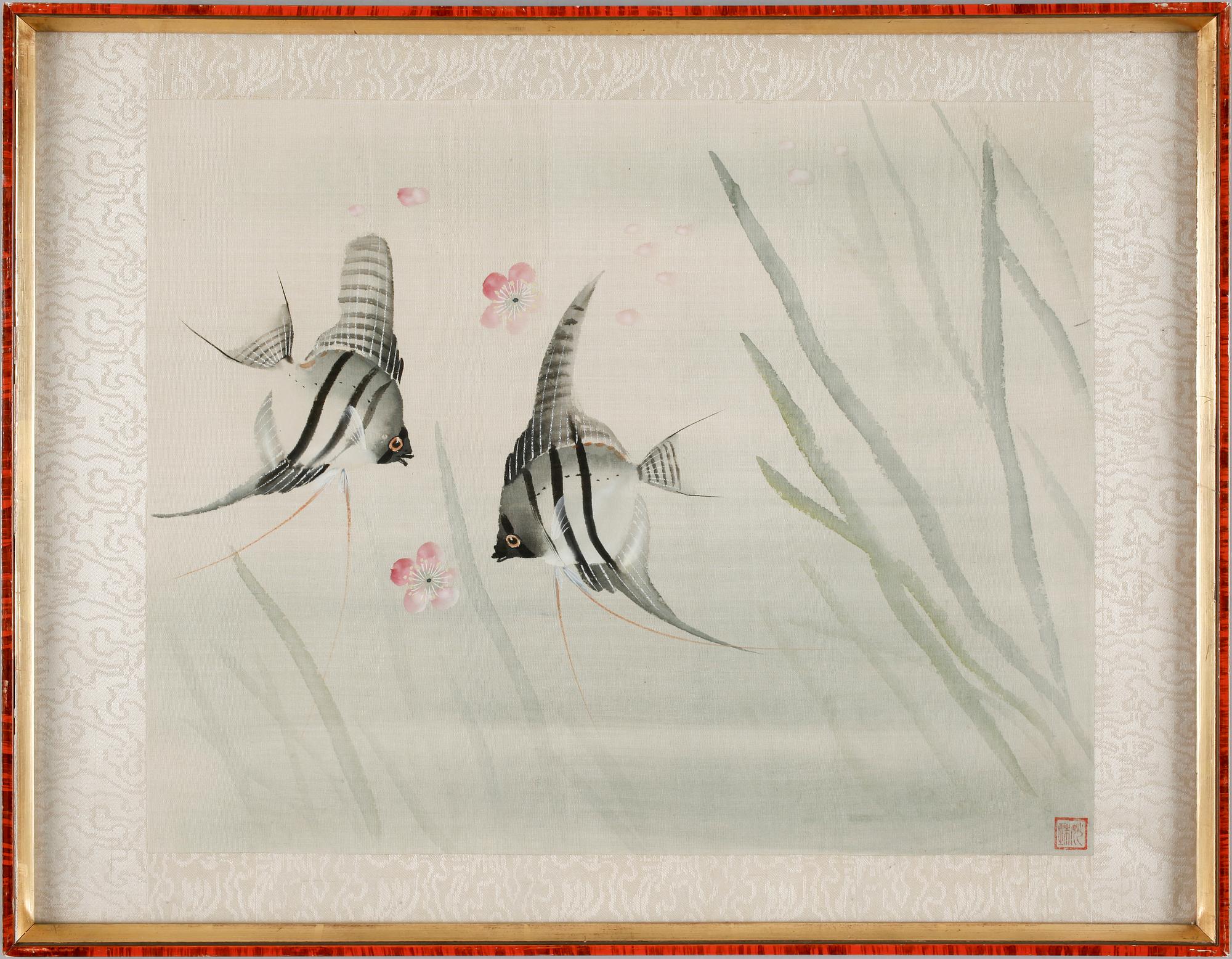 SIDENMÅLNINGAR, 2 st, Kina 1900-tal.