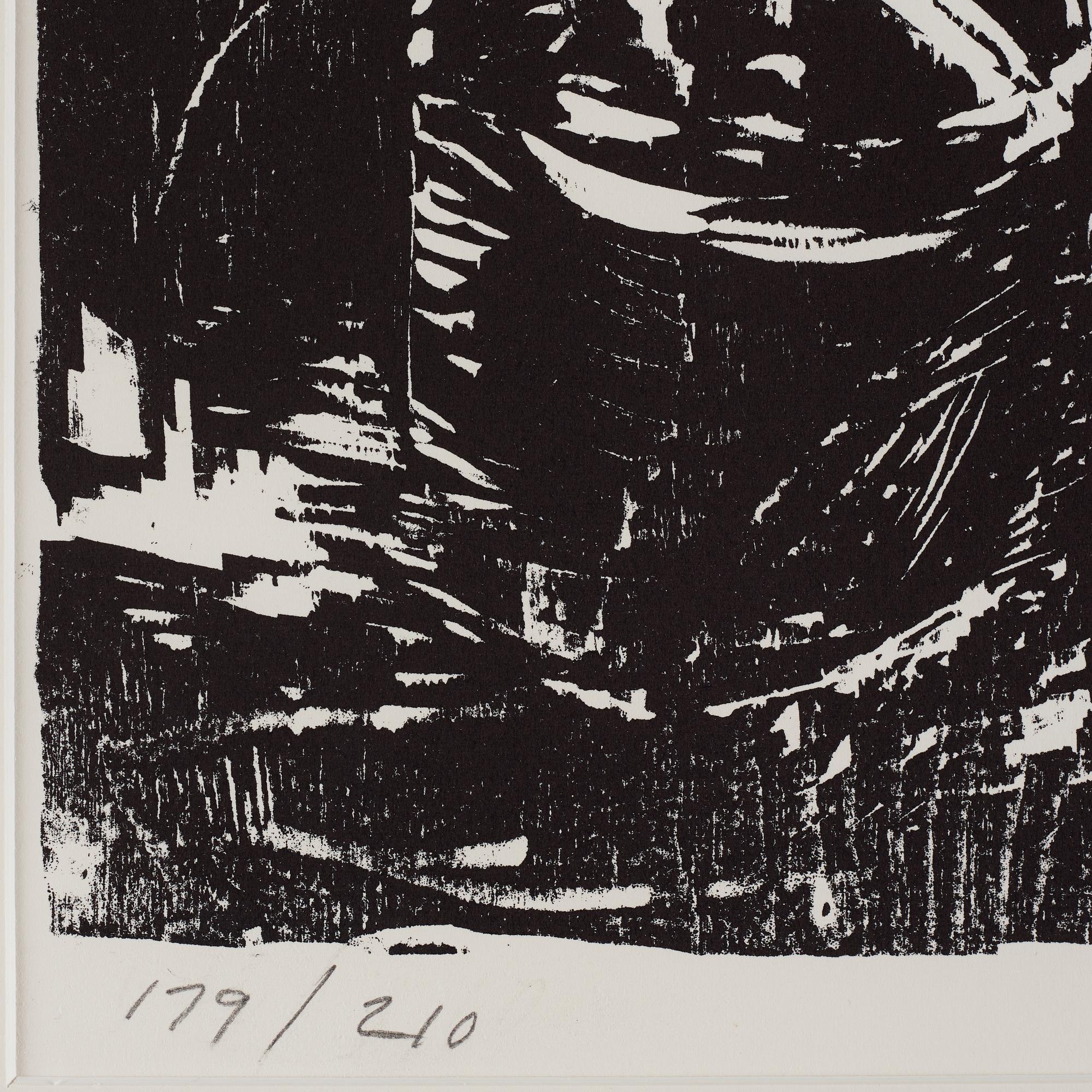 Lars Lerin, träsnitt, signerad 179/210.