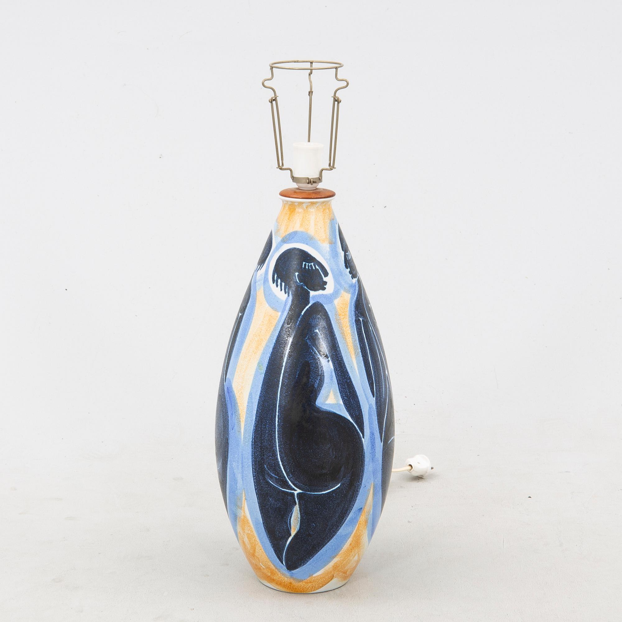 Mette Doller, golvvas / golvlampa för Andersson & Johansson 1953-55.