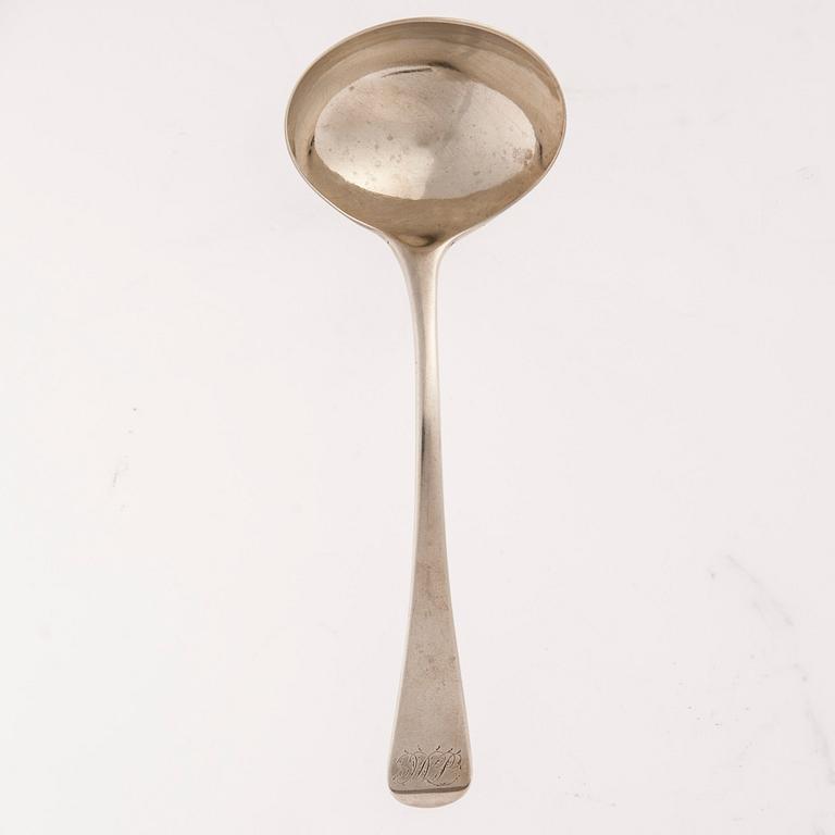 SÅSSLEV, silver, London 1798. Vikt 55 g.