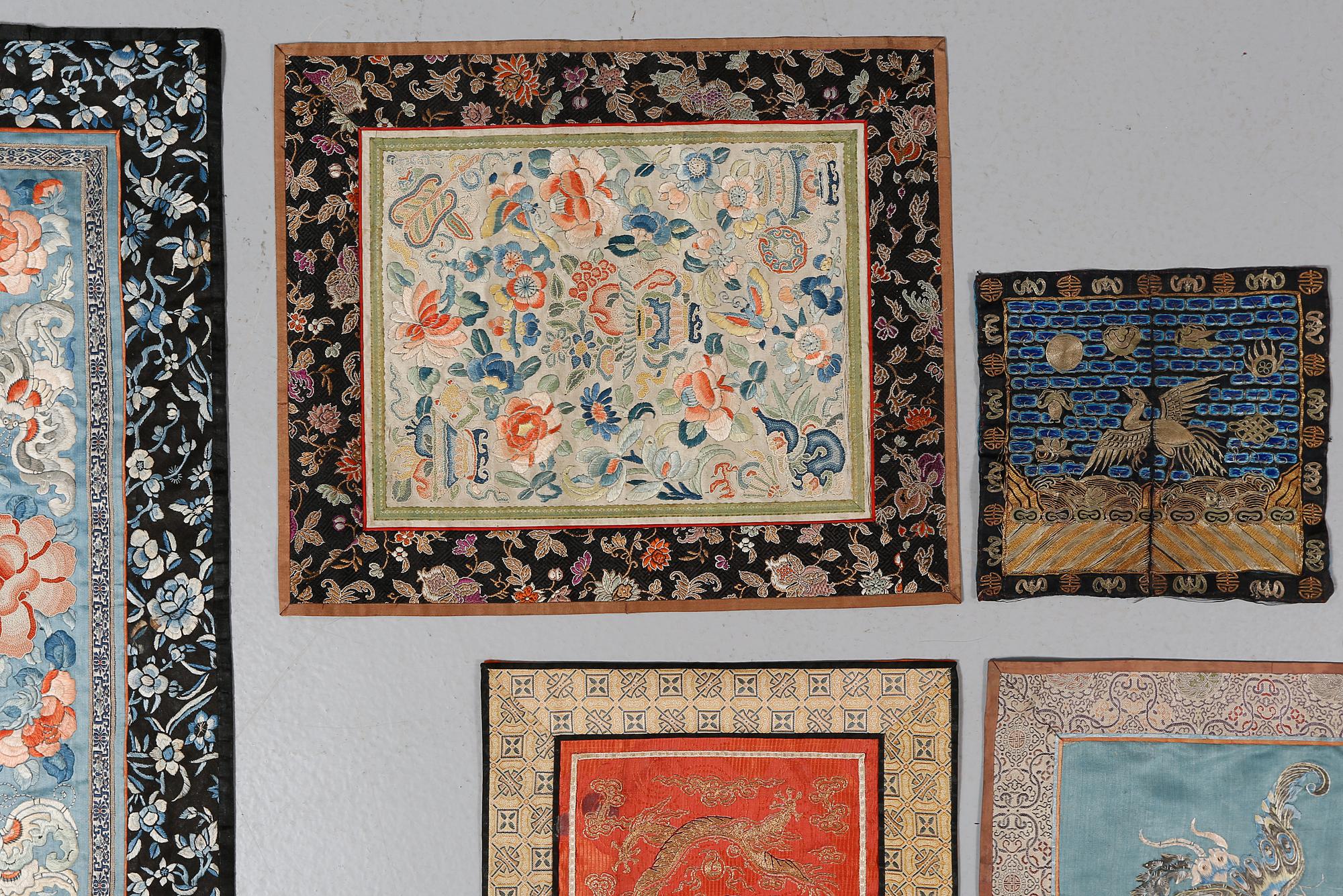 PARTI TEXTILIER, 6 st, Kina, tidigt 1900-tal.