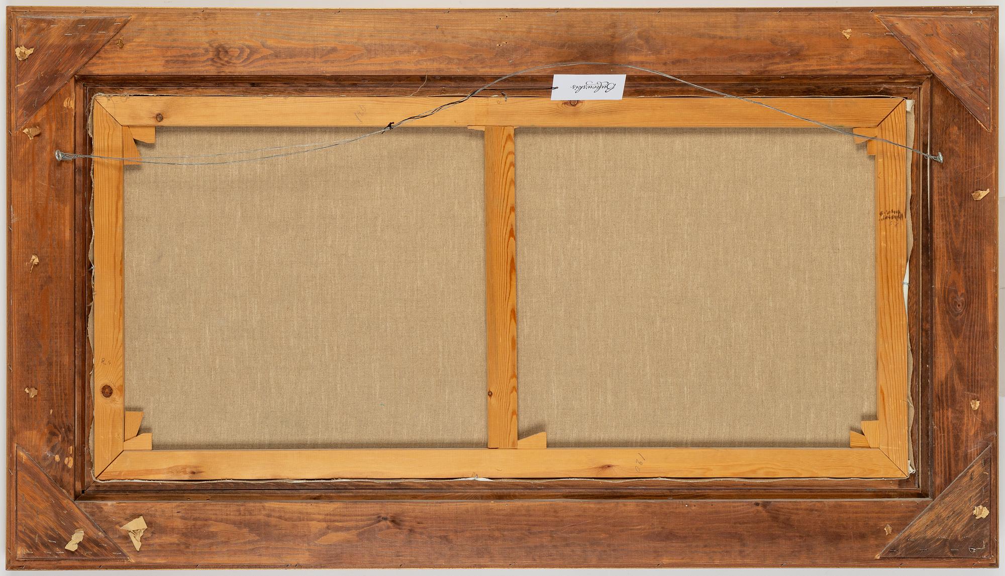 Axel Lind, olja på duk, signerad.