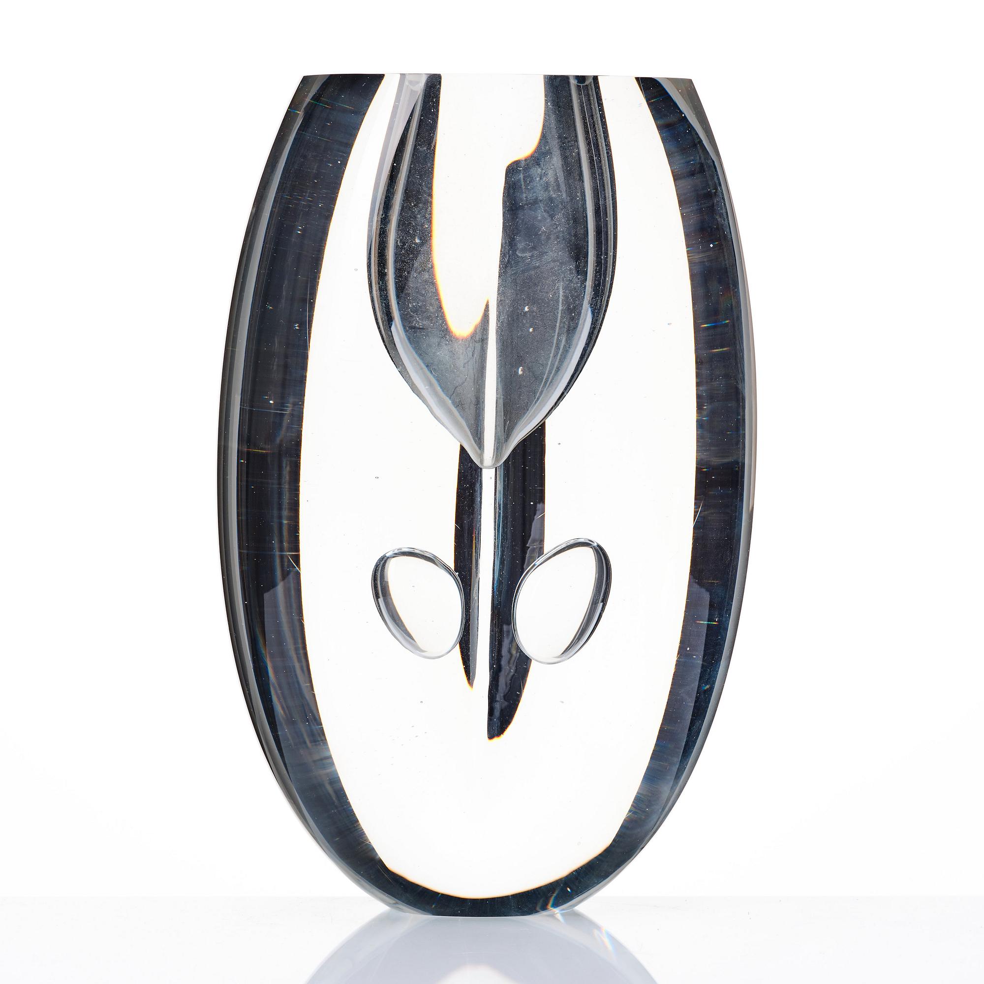 Timo Sarpaneva, a 'Claritas' glass sculpture, Iittala, Finland 1984.