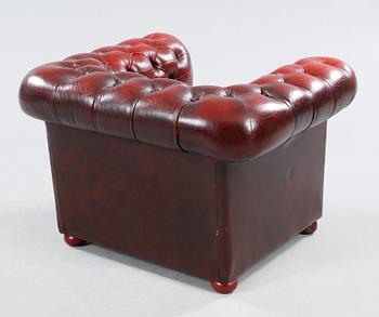 A lounge chair, Chesterfield model "Pegasus", made in the second half of the 20th century.