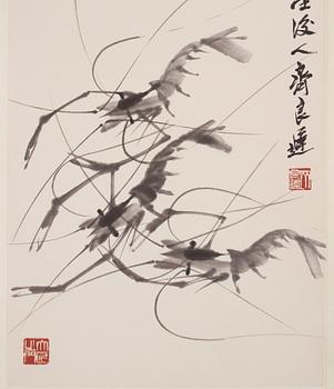 Qi Liangchi (1921-2003), signed, ink and colour on paper.