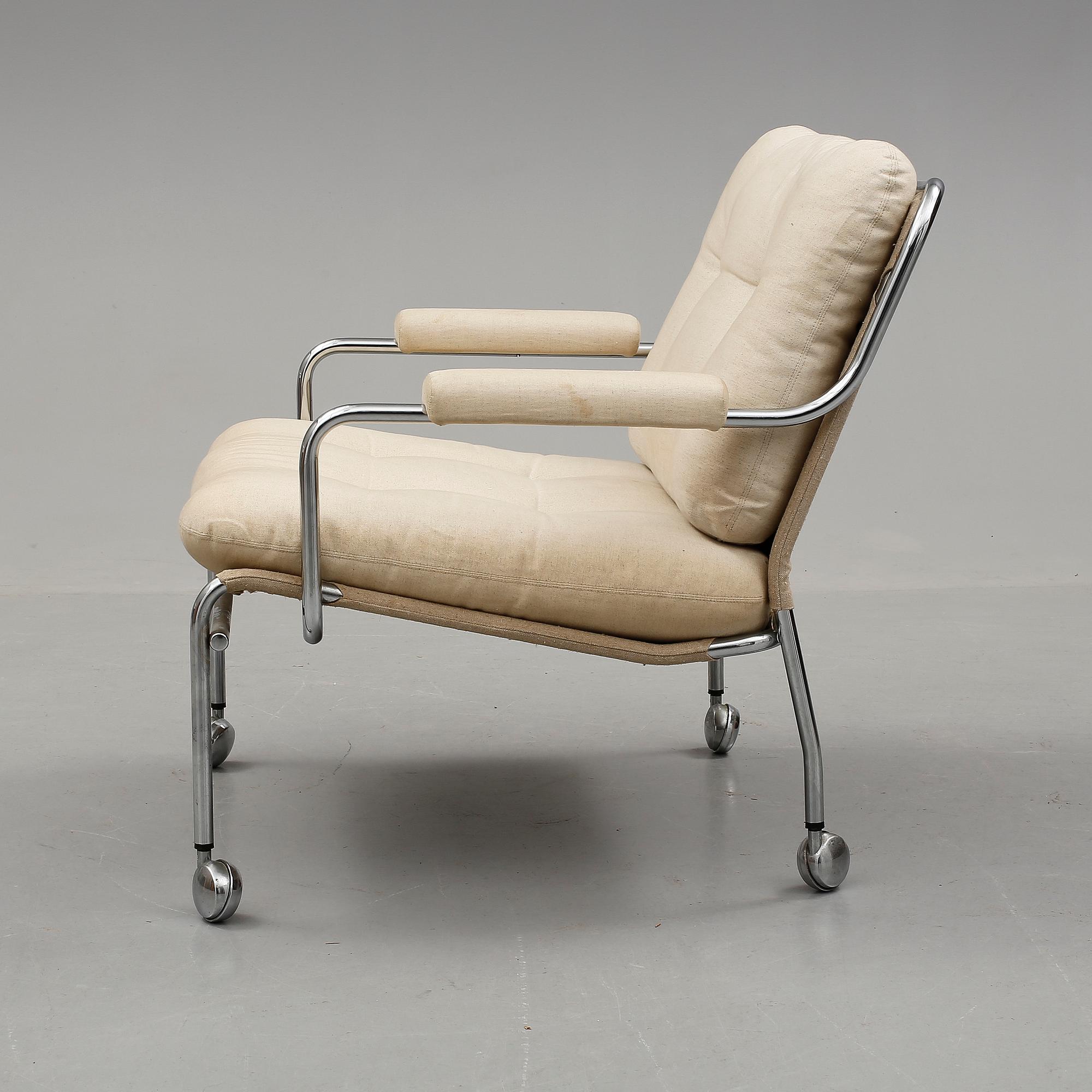 FÅTÖLJ, Lindlöfs Möbler, Lammhult, 1970-tal.