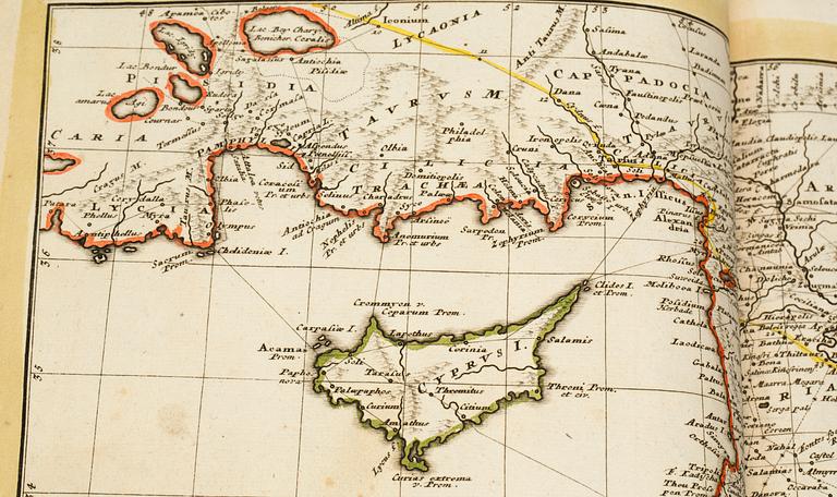 ATLAS, Homann Heir's (vol III) Nürnberg, efter Hasius, 1700-tal., "Historiae universalis politicae ....".