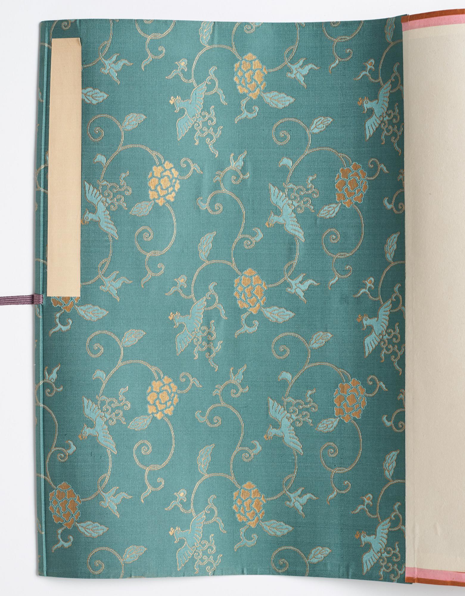 A Japanese Makimomo, ink and colour on paper, Meiji (1868-1912).