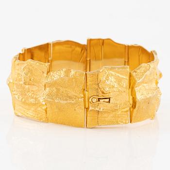 A Björn Weckström bracelet 18K gold "Golden Stream", for Lapponia.
