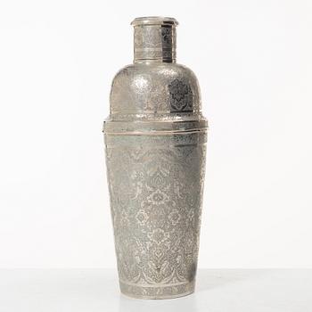 Cocktail shaker, silver, Persian, first half of the 20th century. Total weight 515 grams.