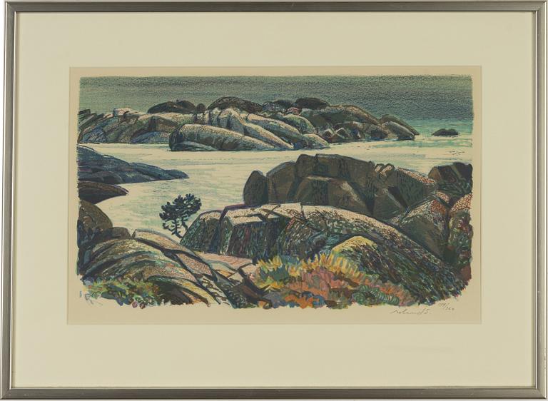 Roland Svensson, lithograph in color, signed and numbered 159/360.